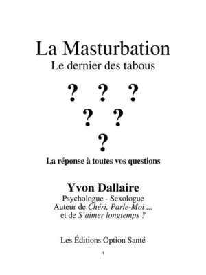cover image of La masturbation